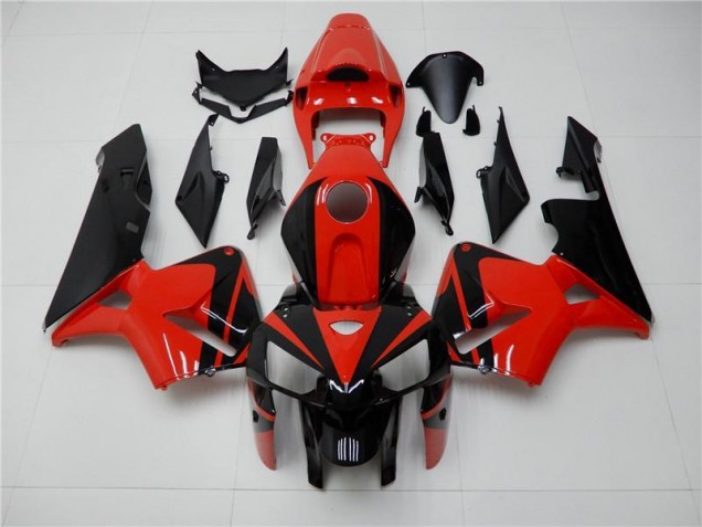 CBR 600 RR 05-06 Motorrad Verkleidungen & Plastik - Rot Schwarz