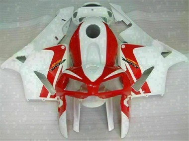 CBR 600 RR 05-06 Motorrad Verkleidungen & Plastik - Rot Weiß