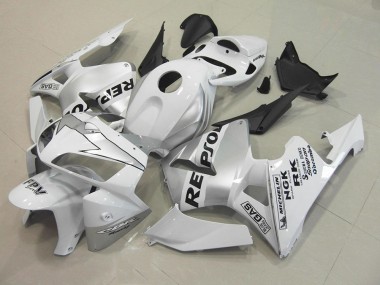CBR 600 RR 05-06 Motorrad Verkleidungen - Repsol Weiß Silber