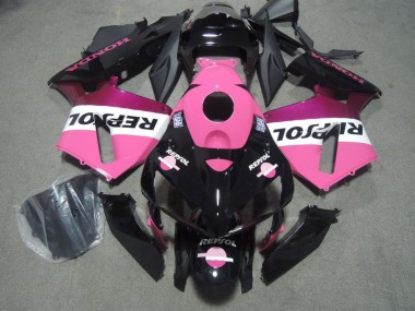 CBR 600 RR 05-06 Motorrad Verkleidungen - Rosa Schwarz Repsol