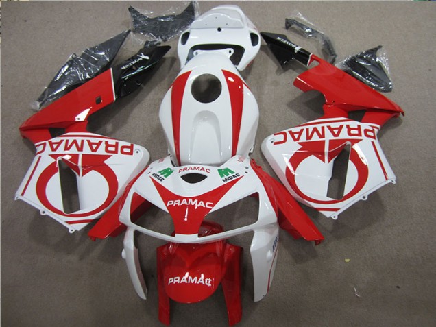 CBR 600 RR 05-06 Motorrad Verkleidungen - Rot Weiß PRAMAC CBR 600 RR 05-06 Motorrad Verkleidungen - Rot Weiß PRAMAC