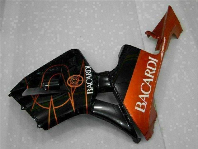 CBR 600 RR 05-06 Motorrad Verkleidungen - Schwarz Orange BACARDI CBR 600 RR 05-06 Motorrad Verkleidungen - Schwarz Orange BACARDI