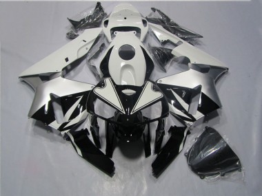 CBR 600 RR 05-06 Motorrad Verkleidungen - Schwarz Weiß