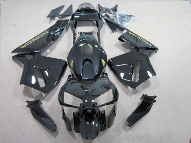 CBR 600 RR 05-06 Motorrad Verkleidungen - Schwarz und Gold Aufkleber