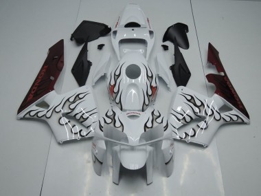 CBR 600 RR 05-06 Motorrad Verkleidungen - Schwarze Flamme