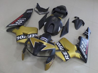 CBR 600 RR 05-06 Motorrad Verkleidungen - Schwarzgold Repsol