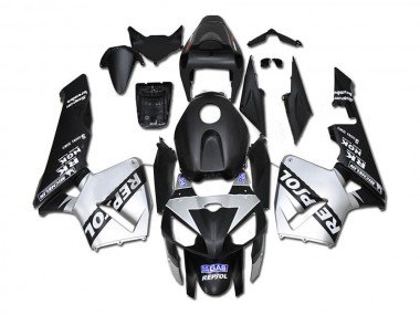 CBR 600 RR 05-06 Motorrad Verkleidungen - Silber Repsol Schwarz