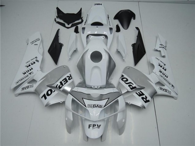 CBR 600 RR 05-06 Motorrad Verkleidungen - Weiß Silber Schwarz Repsol CBR 600 RR 05-06 Motorrad Verkleidungen - Weiß Silber Schwarz Repsol