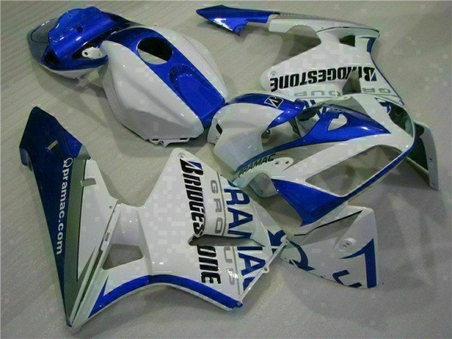 CBR 600 RR 05-06 Motorrad Vollverkleidung - Weiß Blau CBR 600 RR 05-06 Motorrad Vollverkleidung - Weiß Blau
