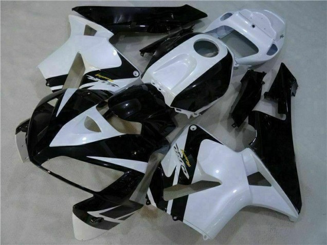 CBR 600 RR 05-06 Motorrad Vollverkleidung - Weiß Schwarz CBR 600 RR 05-06 Motorrad Vollverkleidung - Weiß Schwarz