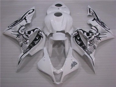CBR 600 RR 07-08 Motorrad Verkleidung - Schwarz Weiß