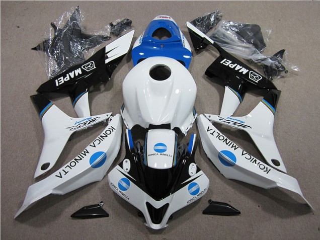 CBR 600 RR 07-08 Motorrad Verkleidungen - Blau Weiß Schwarz Konica Minolta MAPEI CBR 600 RR 07-08 Motorrad Verkleidungen - Blau Weiß Schwarz Konica Minolta MAPEI