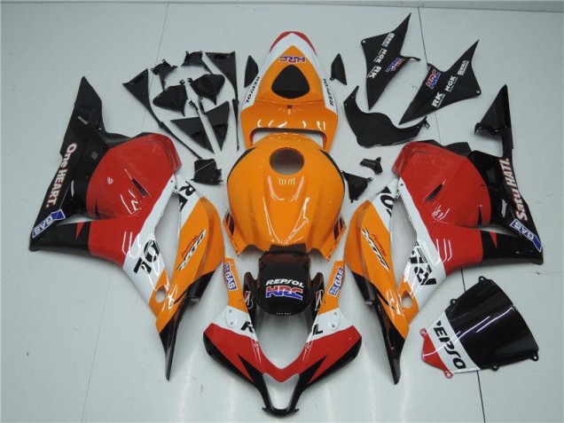 CBR 600 RR 09-12 Motorrad Verkleidungen - Orange Rot Schwarz Repsol CBR 600 RR 09-12 Motorrad Verkleidungen - Orange Rot Schwarz Repsol