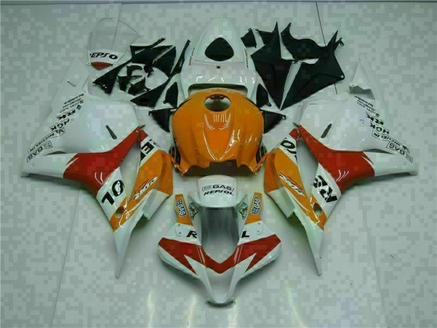 CBR 600 RR 09-12 Motorrad Verkleidungen - Weiß Orange Repsol CBR 600 RR 09-12 Motorrad Verkleidungen - Weiß Orange Repsol