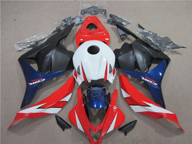 CBR 600 RR 09-12 Motorrad Verkleidungen - Weiß Rot Blau CBR 600 RR 09-12 Motorrad Verkleidungen - Weiß Rot Blau