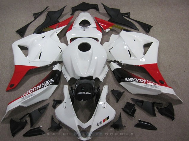 CBR 600 RR 09-12 Motorrad Verkleidungen - Weiß Rot Schwarz Mugen CBR 600 RR 09-12 Motorrad Verkleidungen - Weiß Rot Schwarz Mugen