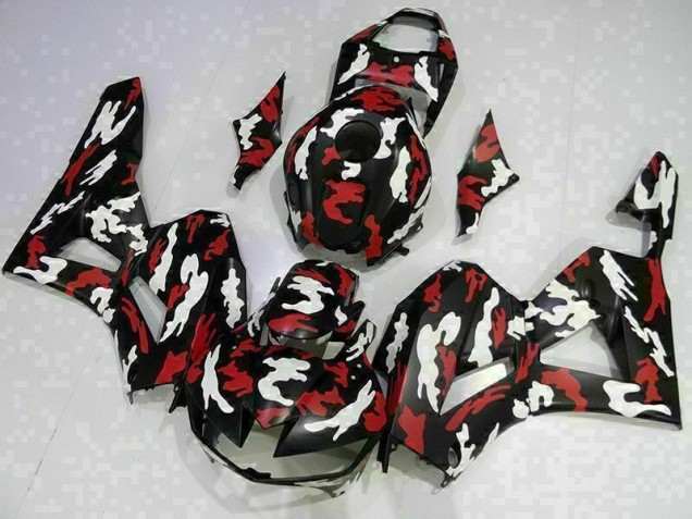 CBR 600 RR 13-21 Motorrad Verkleidungen - Rot Weiß Schwarz