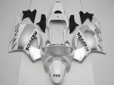 CBR 900 RR 954RR 02-03 Motorrad Verkleidungen - Weiß Silber Schwarz Repsol