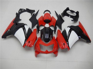 EX250 08-12 Motorrad Verkleidungen - Rot Schwarz Weiß