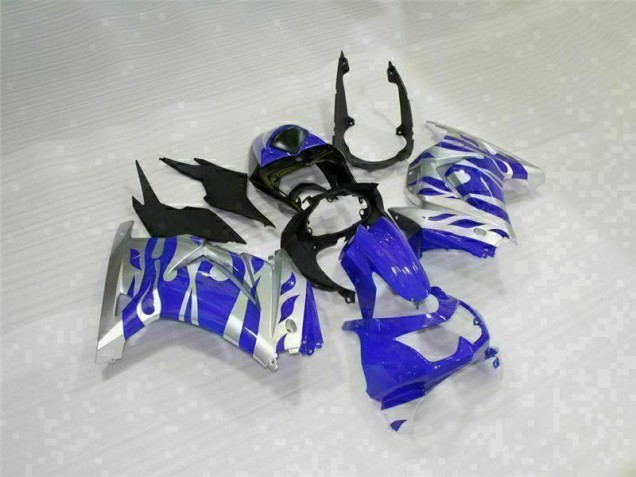 EX250 08-12 Motorrad Verkleidungen - Schwarz Blau EX250 08-12 Motorrad Verkleidungen - Schwarz Blau