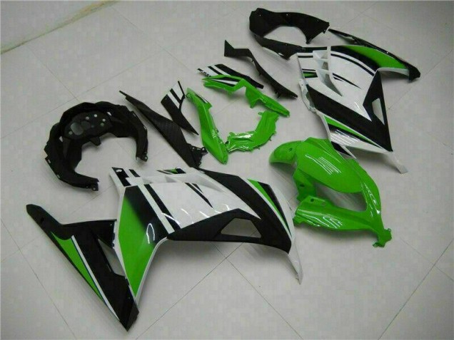 EX300 13-16 Motorrad Verkleidungen - Grün Schwarz Silber EX300 13-16 Motorrad Verkleidungen - Grün Schwarz Silber