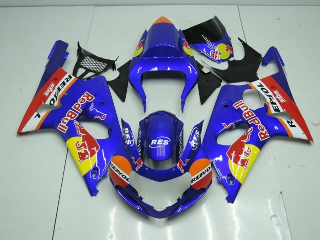 GSXR 1000 K1 00-02 Motorrad Verkleidungen - Blau Rot Bull GSXR 1000 K1 00-02 Motorrad Verkleidungen - Blau Rot Bull