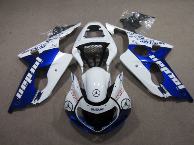 GSXR 1000 K1 00-02 Motorrad Verkleidungen - Blau Weiß Jordan Motul GSXR 1000 K1 00-02 Motorrad Verkleidungen - Blau Weiß Jordan Motul