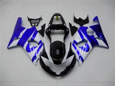 GSXR 1000 K1 00-02 Motorrad Verkleidungen - Blau Weiß