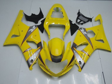 GSXR 1000 K1 00-02 Motorrad Verkleidungen - Gelb Und Grau