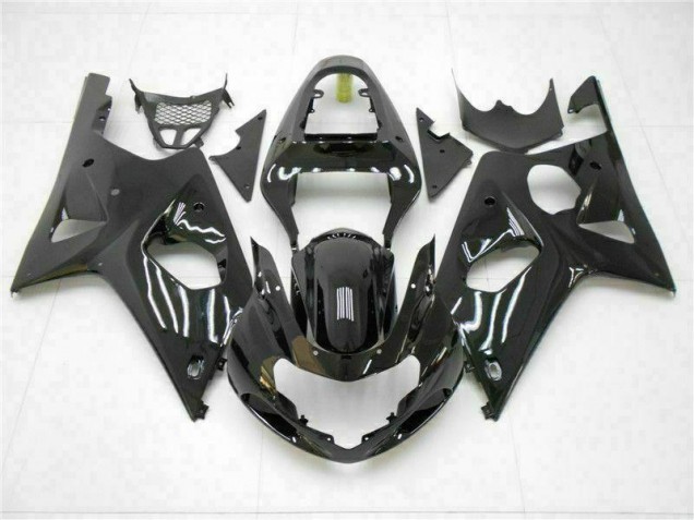 GSXR 1000 K1 00-02 Motorrad Verkleidungen - Glänzend Schwarz GSXR 1000 K1 00-02 Motorrad Verkleidungen - Glänzend Schwarz