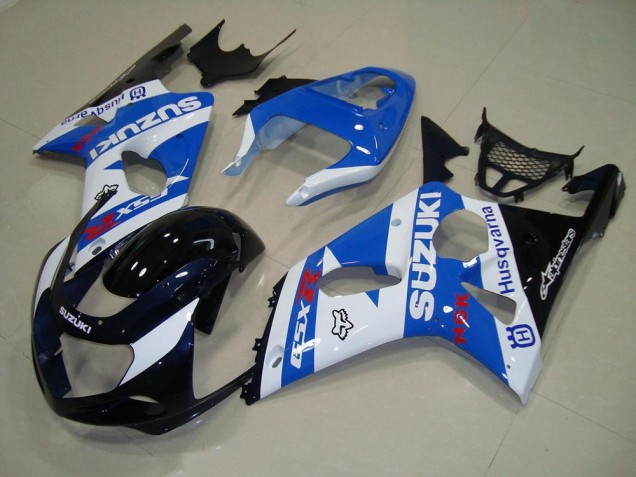 GSXR 1000 K1 00-02 Motorrad Verkleidungen - Schwarz Blau Weiß GSXR 1000 K1 00-02 Motorrad Verkleidungen - Schwarz Blau Weiß