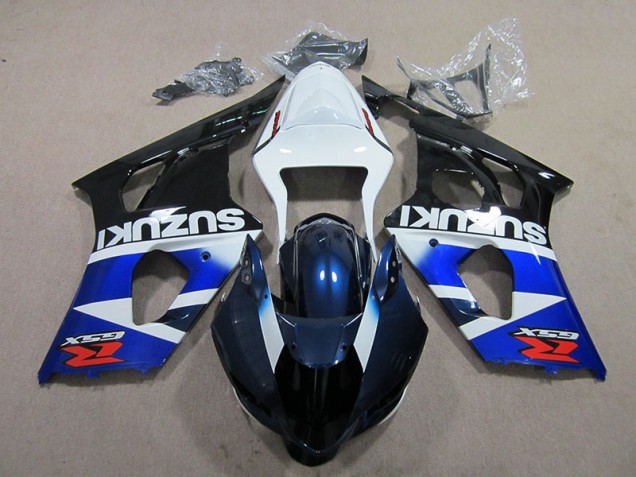 GSXR 1000 K3 03-04 Motorrad Verkleidung - Blau Weißer Aufkleber GSXR 1000 K3 03-04 Motorrad Verkleidung - Blau Weißer Aufkleber