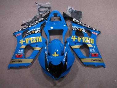 GSXR 1000 K3 03-04 Motorrad Verkleidungen - Blau Rizla Q8 Oils