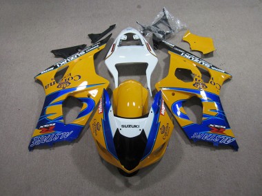 GSXR 1000 K3 03-04 Motorrad Verkleidungen - Gelb Blau Corona Extra