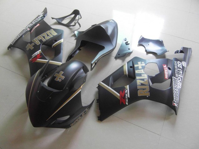 GSXR 1000 K3 03-04 Motorrad Verkleidungen - Matt Schwarzer Rizla Renn GSXR 1000 K3 03-04 Motorrad Verkleidungen - Matt Schwarzer Rizla Renn