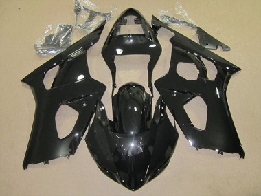 GSXR 1000 K3 03-04 Motorrad Verkleidungen & Plastik - Glänzend Schwarz