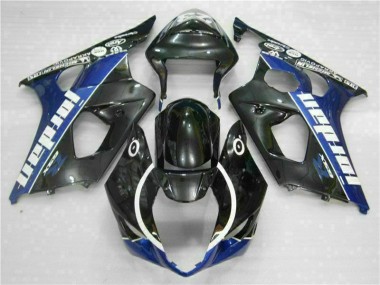 GSXR 1000 K3 03-04 Motorrad Verkleidungen & Plastik - Schwarz Blau