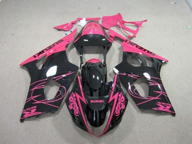 GSXR 1000 K3 03-04 Motorrad Verkleidungen - Rosa Schwarz