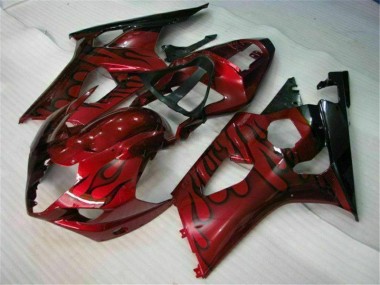 GSXR 1000 K3 03-04 Motorrad Verkleidungen - Rot