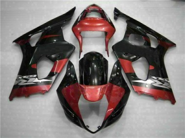 GSXR 1000 K3 03-04 Motorrad Verkleidungen - Rot Schwarz