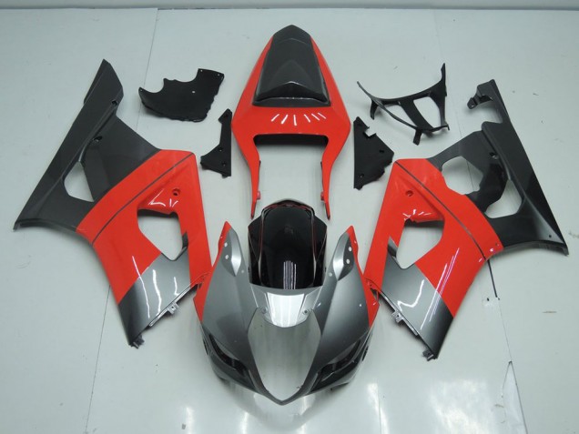 GSXR 1000 K3 03-04 Motorrad Verkleidungen - Rot und Grau GSXR 1000 K3 03-04 Motorrad Verkleidungen - Rot und Grau