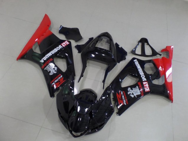 GSXR 1000 K3 03-04 Motorrad Verkleidungen - Schwarz und Rot GSXR 1000 K3 03-04 Motorrad Verkleidungen - Schwarz und Rot