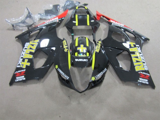 GSXR 1000 K3 03-04 Motorrad Verkleidungen - Schwarzer Rizla GSXR 1000 K3 03-04 Motorrad Verkleidungen - Schwarzer Rizla
