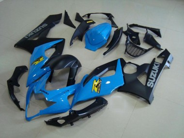 GSXR 1000 K5 05-06 Motorrad Verkleidungen - Blau und Matt Schwarz