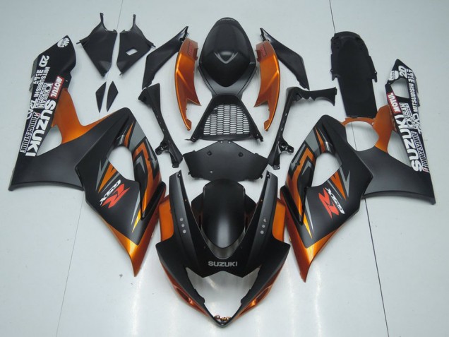 GSXR 1000 K5 05-06 Motorrad Verkleidungen - Braun und Matt schwarz GSXR 1000 K5 05-06 Motorrad Verkleidungen - Braun und Matt schwarz