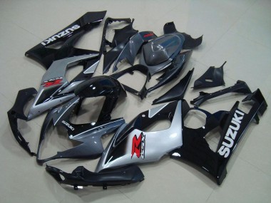 GSXR 1000 K5 05-06 Motorrad Verkleidungen - Grau Schwarz Silber