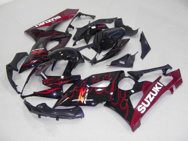 GSXR 1000 K5 05-06 Motorrad Verkleidungen - Rot Flamme GSXR 1000 K5 05-06 Motorrad Verkleidungen - Rot Flamme