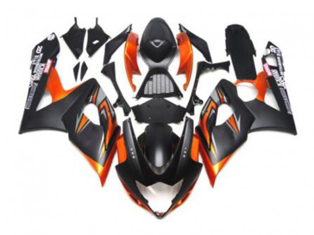 GSXR 1000 K5 05-06 Motorrad Verkleidungen - Schwarz Orange GSXR 1000 K5 05-06 Motorrad Verkleidungen - Schwarz Orange