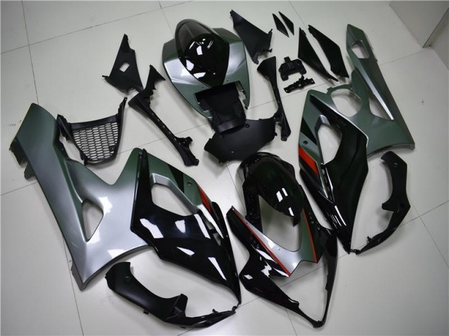 GSXR 1000 K5 05-06 Motorrad Verkleidungen - Schwarz Silber GSXR 1000 K5 05-06 Motorrad Verkleidungen - Schwarz Silber