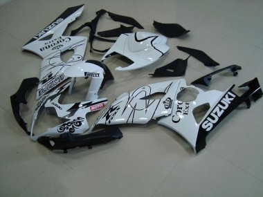 GSXR 1000 K5 05-06 Motorrad Verkleidungen - Weiß Corona